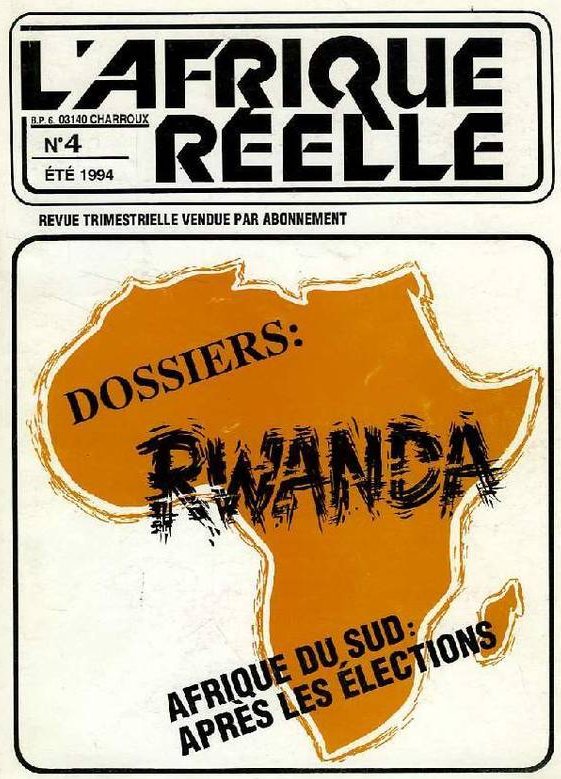 Une de « L'Afrique réelle » datant de l'été 1994.