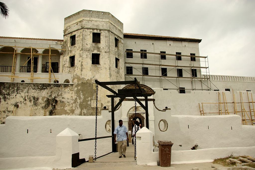 Le fort d'Elmina, situé sur la côte ghanéenne, en février 2007.