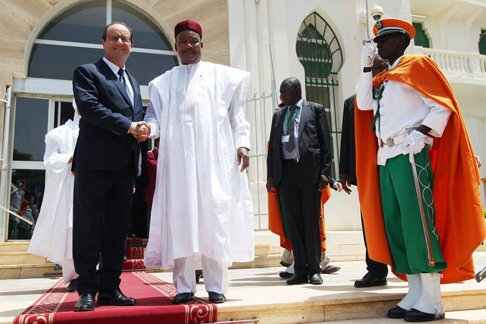 François Hollande et Mahamadou Issoufou, en juillet 2014, à Niamey.