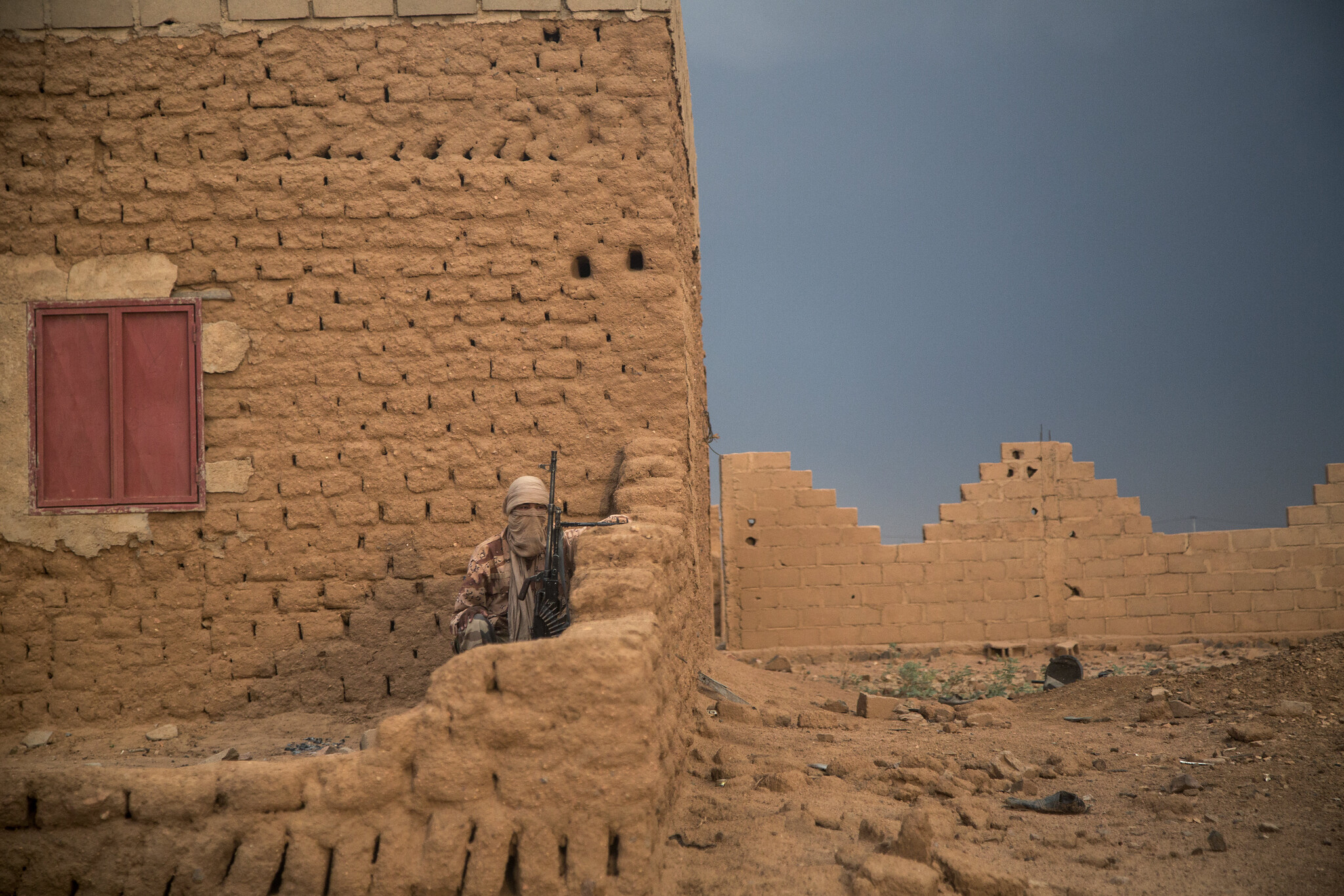 Un combattant de la Coordination des mouvements de l'Azawad (CMA), à laquelle appartient le MNLA, en septembre 2015, à Kidal.
