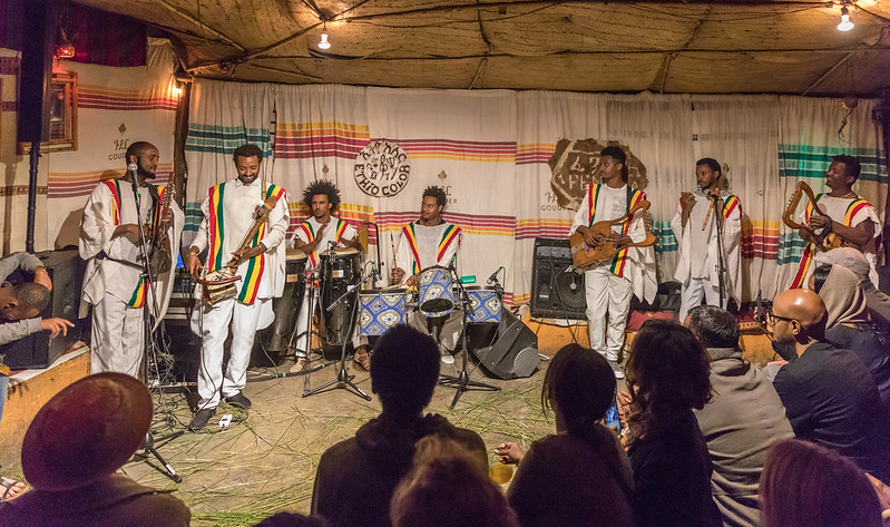 Un concert au centre culturel Fendika, en janvier 2018.