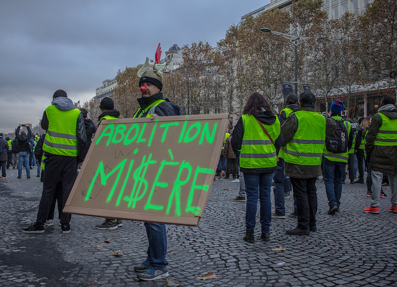 Une manifestation de « gilets jaunes » en novembre 2018.