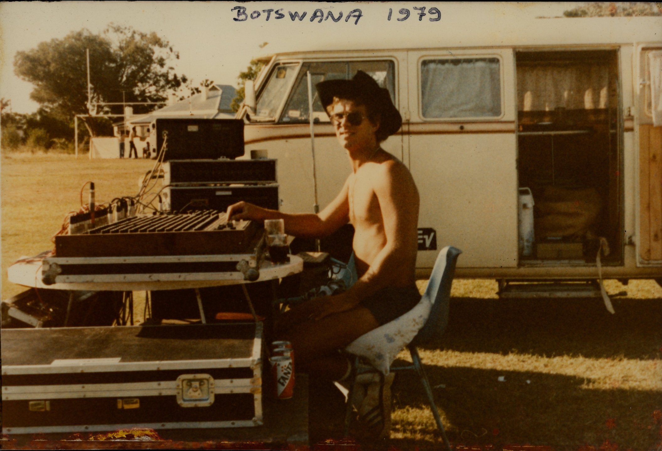 David Marks, au Botswana, en 1979.