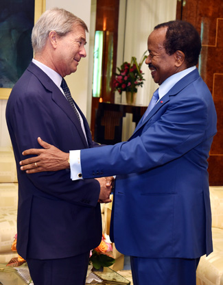 En avril 2016, Paul Biya avait reçu Vincent Bolloré en audience, quelques mois avant le drame d'Éséka.