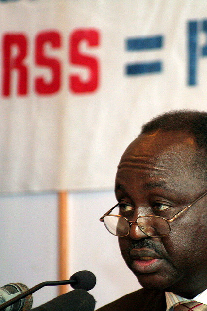 François Bozizé, alors président de la RCA, en avril 2008.
