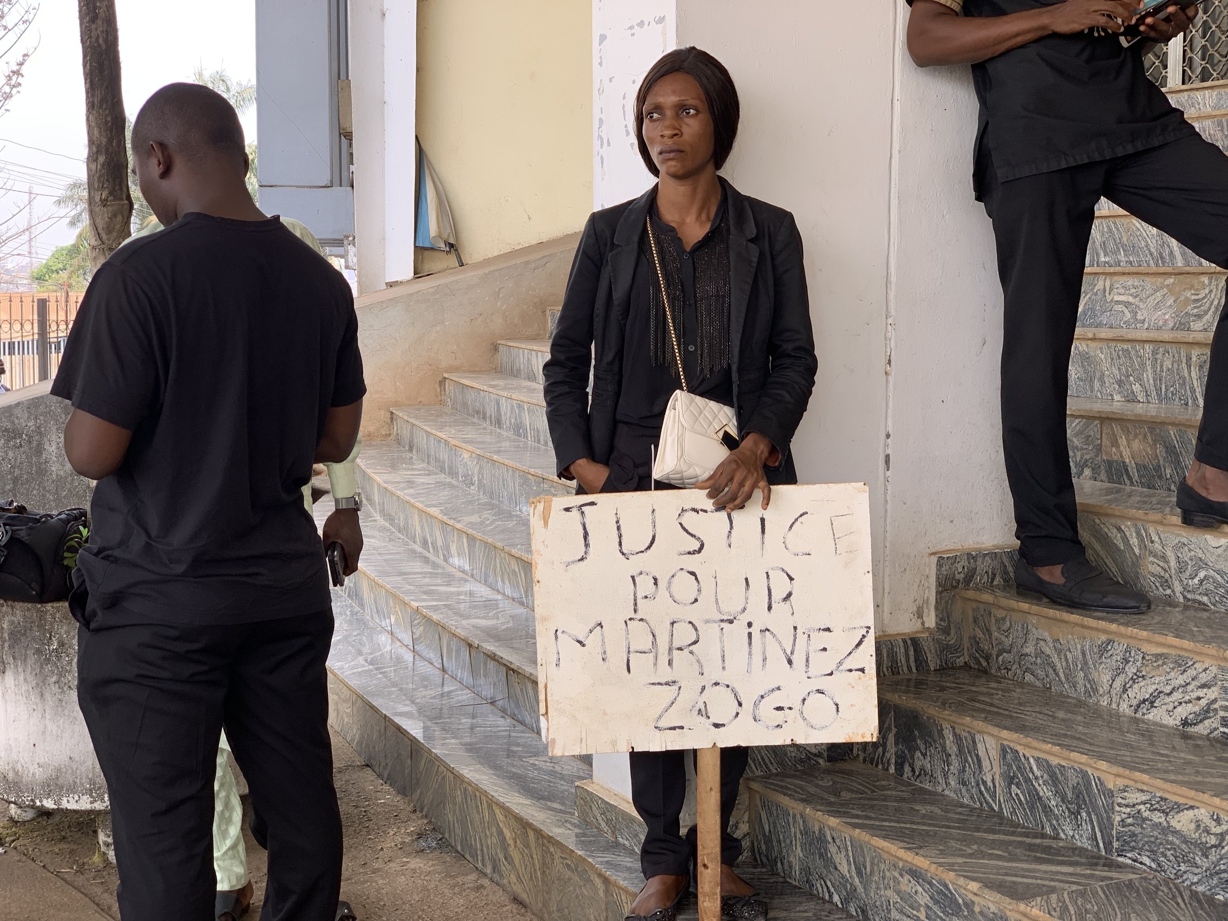 Une journaliste camerounaise, le 23 janvier 2023, à Yaoundé.