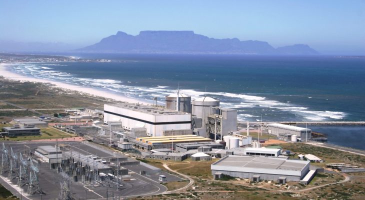 La centrale nucléaire de Koeberg, située près de la ville du Cap.