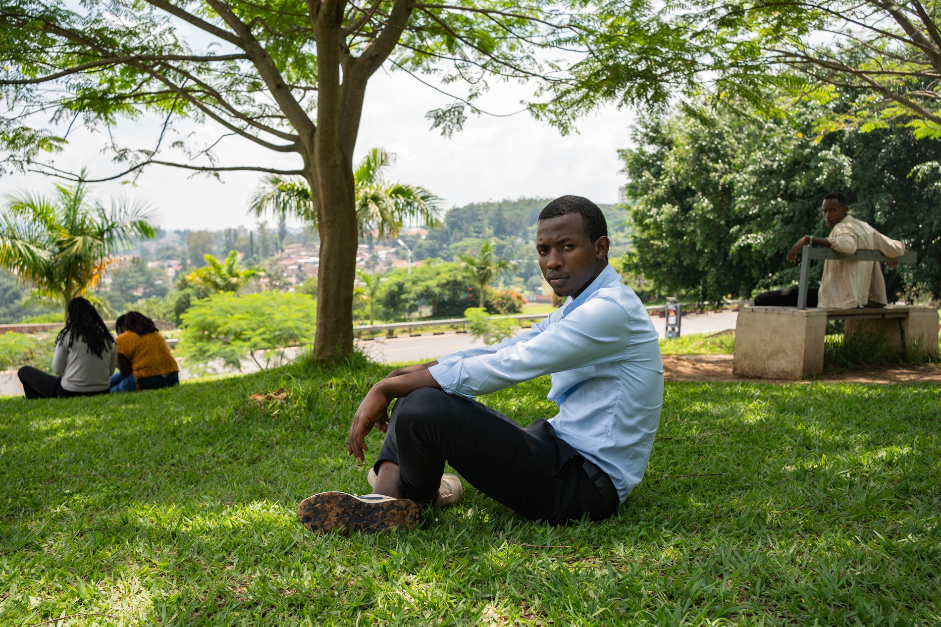 Jean, 21 ans, étudiant à l'université de Kigali (11 mars 2024).