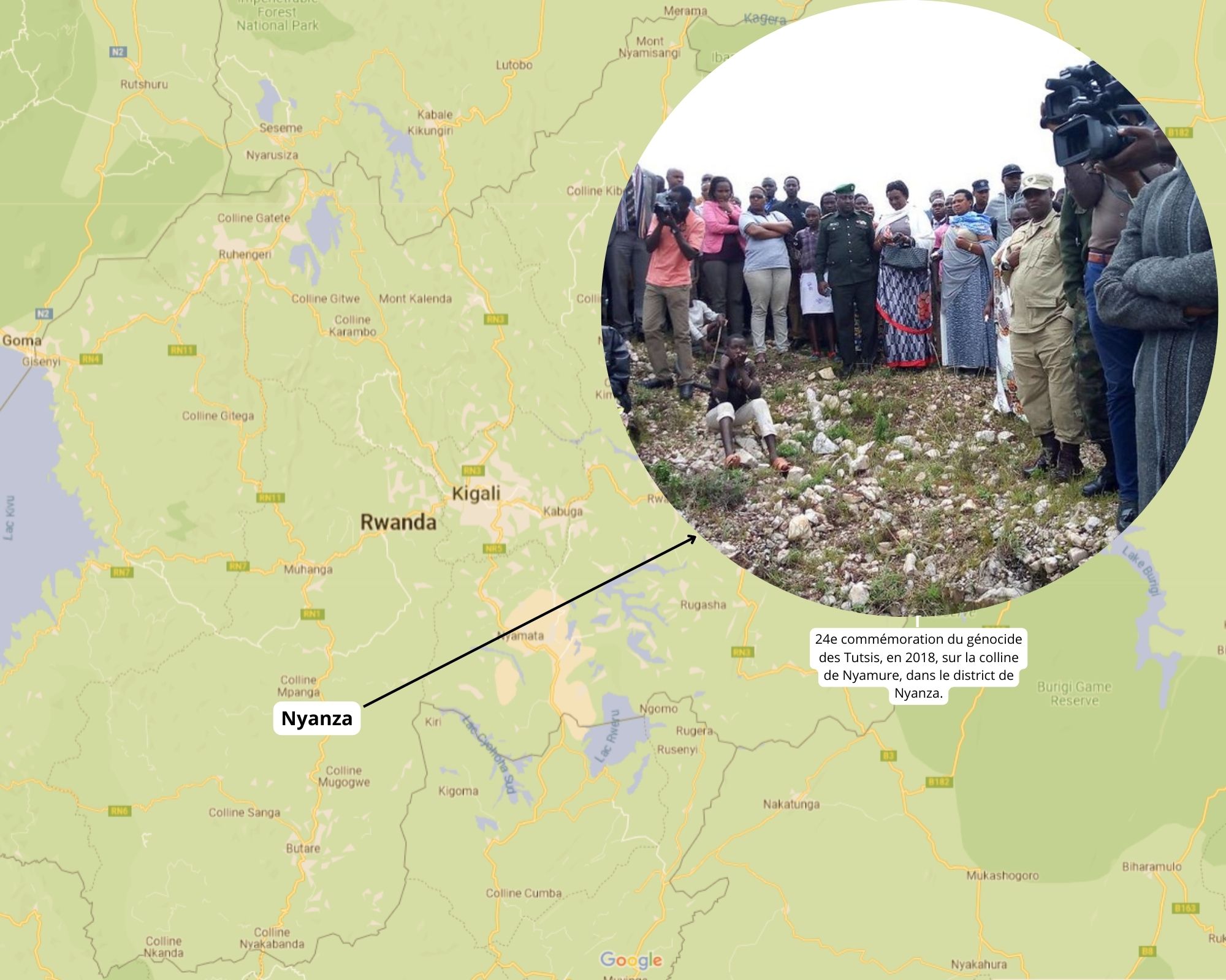 © Google maps / Nyanza District / Flickr / Afrique XXI
