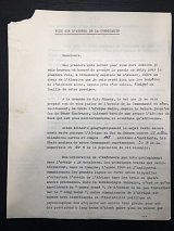Première des quatorze pages du discours écrit de Pierre Messmer.