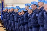 Des gardes-frontières de l'agence européenne Frontex.