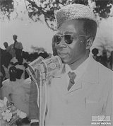 Lépold Sédar Senghor en 1964.