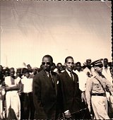 Mamadou Dia, alors Premier ministre du Sénégal, en visite en Mauritanie en 1962.