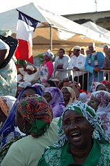 En 2009, lors d'un meeting en faveur de la départementalisation de Mayotte.