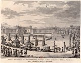 Convoi transportant les œuvres pillées par Napoléon, en 1798 (gravure de Paul-Gabriel Berthault).