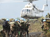 Des troupes de la Monusco dans le Nord-Kivu, en juillet 2017.