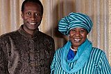 Aziz Salmone Fall et Mariam Sankara.