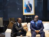 Paul Kagame et Félix Tshisekedi, en septembre 2019.