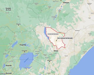 Le comté de Marsabit, dans le nord du Kenya.